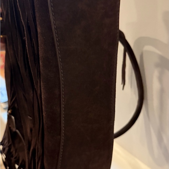 Michael MICHAEL Kors Hamilton Moderne Small Fringed Suede Satchel - Picture 10 of 10